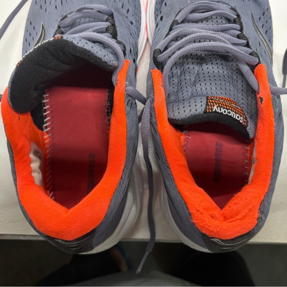 Saucony Jazz 20 Running Shoes Men’s Size 8 Gray Orange Athletic Trainer Sneakers - Picture 12 of 12